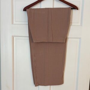 Tan Ribbed Knit skirt